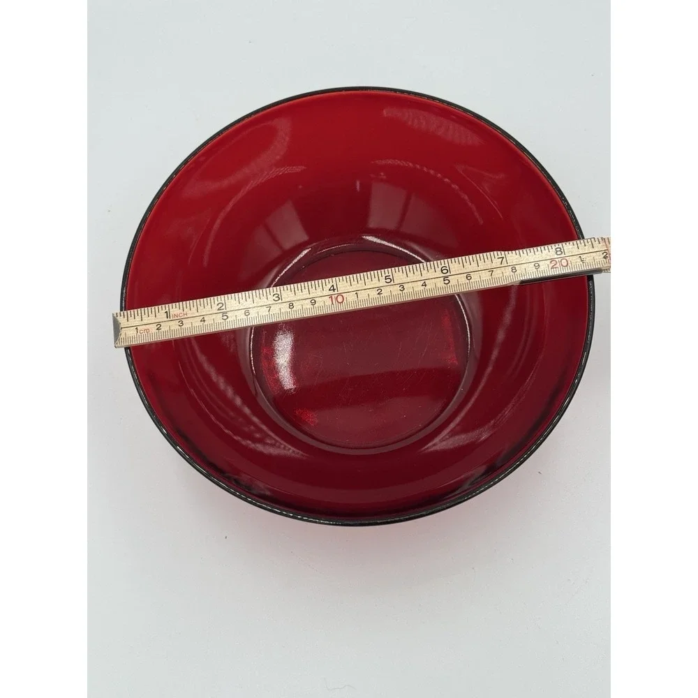 Vintage ROYAL RUBY RED GLASS ROUND‎ 8